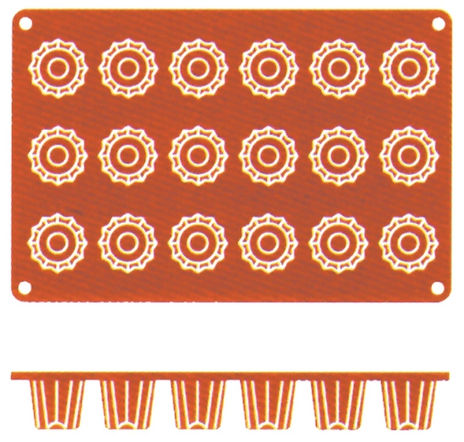 Silikon-Backmatte Bordelaise, 5 cm