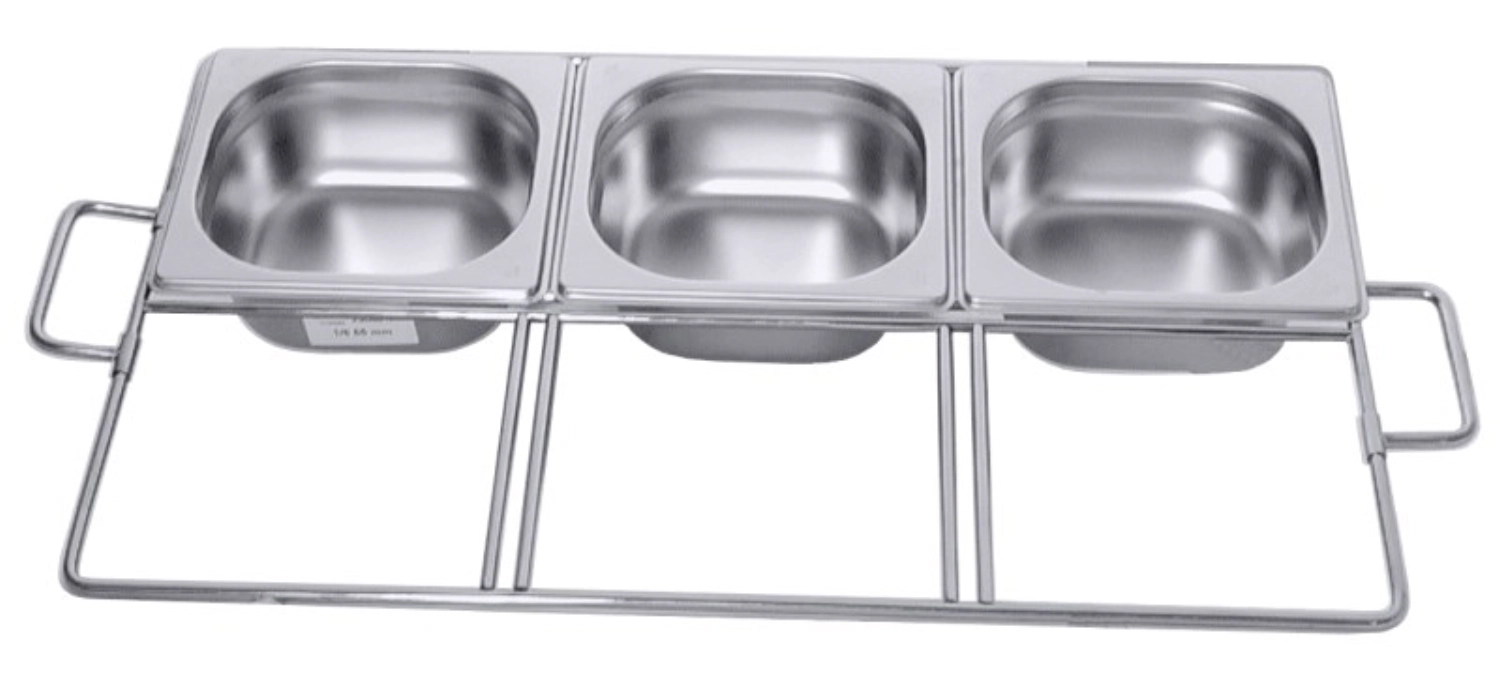 Cadre d'insertion système GN 1/1 p. bacs Gastronorm 1/6