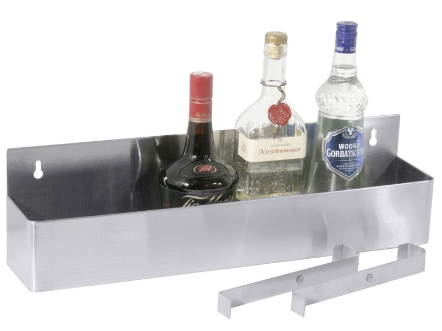 Kit de rails de montage p. étagère de bar