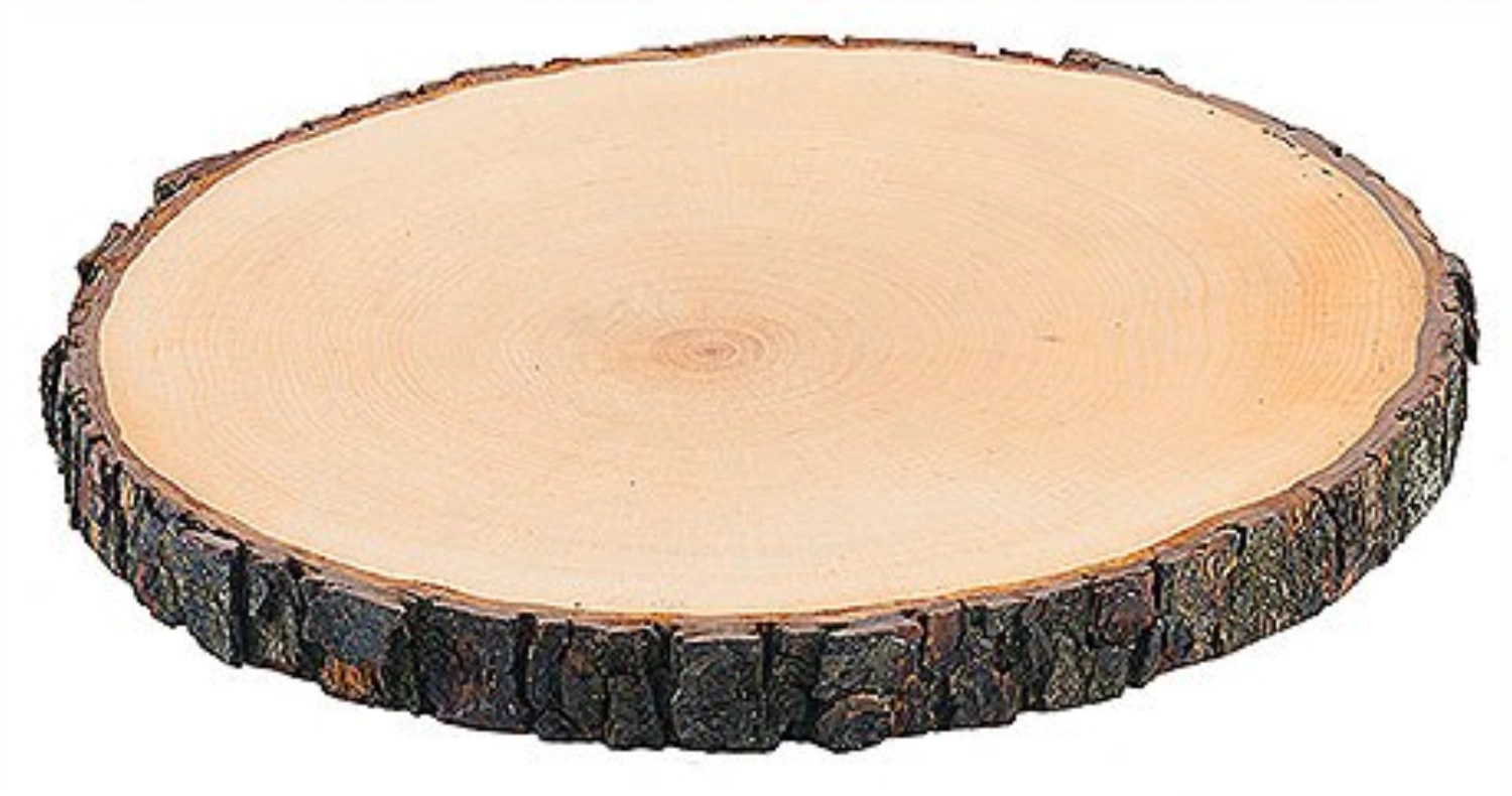 Planche à écorce ronde ø20-22cm épaisseur : 2cm, frêne laqué