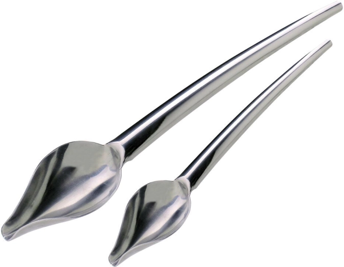 Lot de 2 cuilleres plume inox