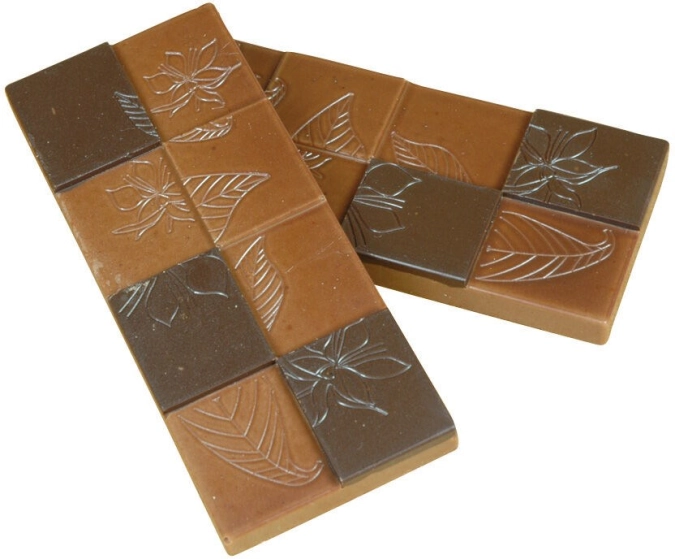 Plaque 3x2tablette fleur cacao