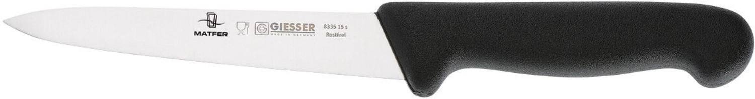Couteau cuisine manch noir 150