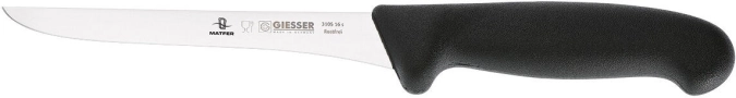 Couteau a dessoser noir 160mm