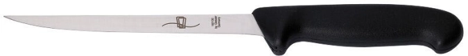 Couteau filet poisson noir18cm