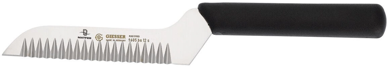 Couteau a lame gaufree 120mm
