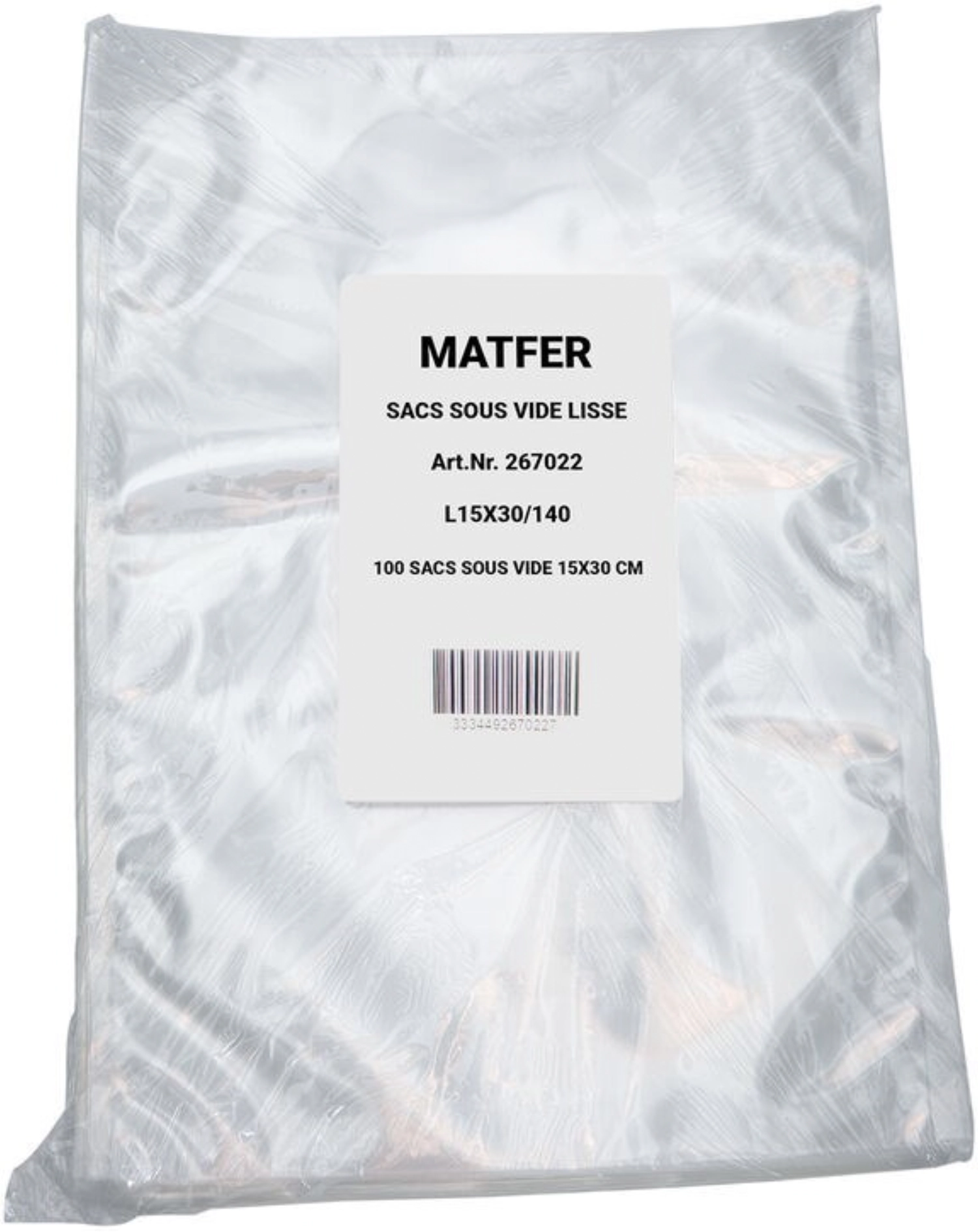 100 sacs sous vide lisse 40x50