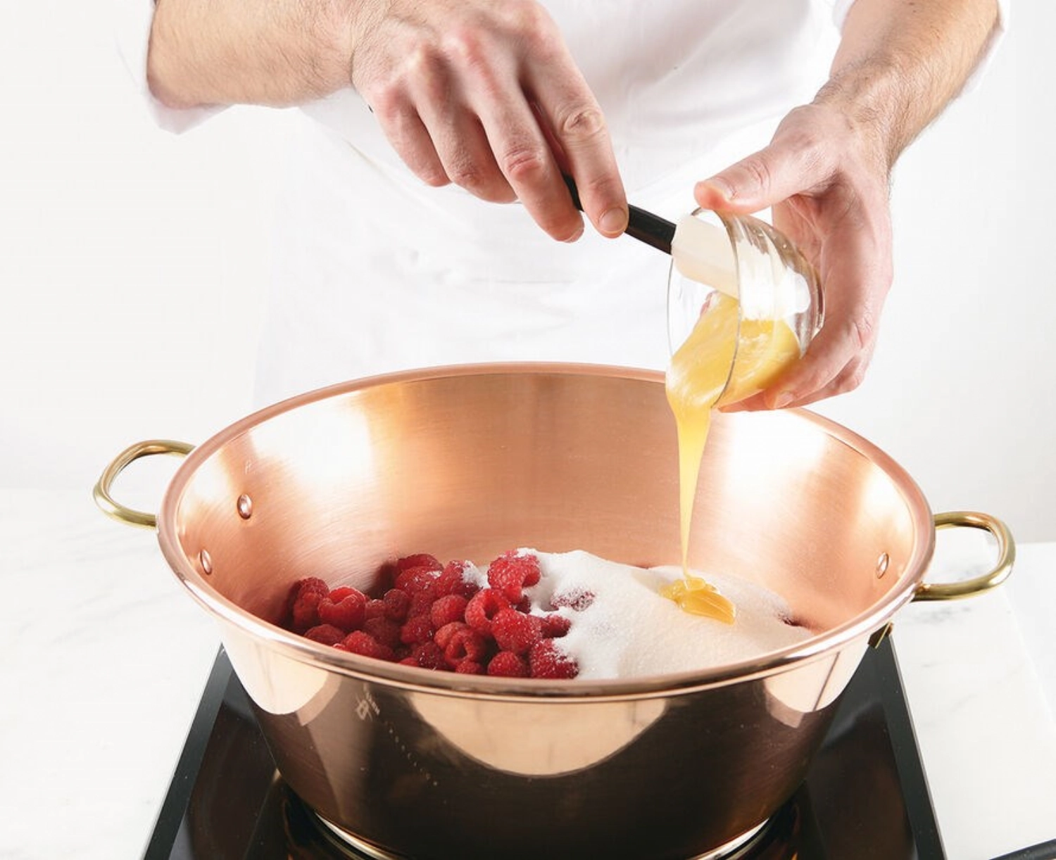 Kupferschüssel für Konfitüre