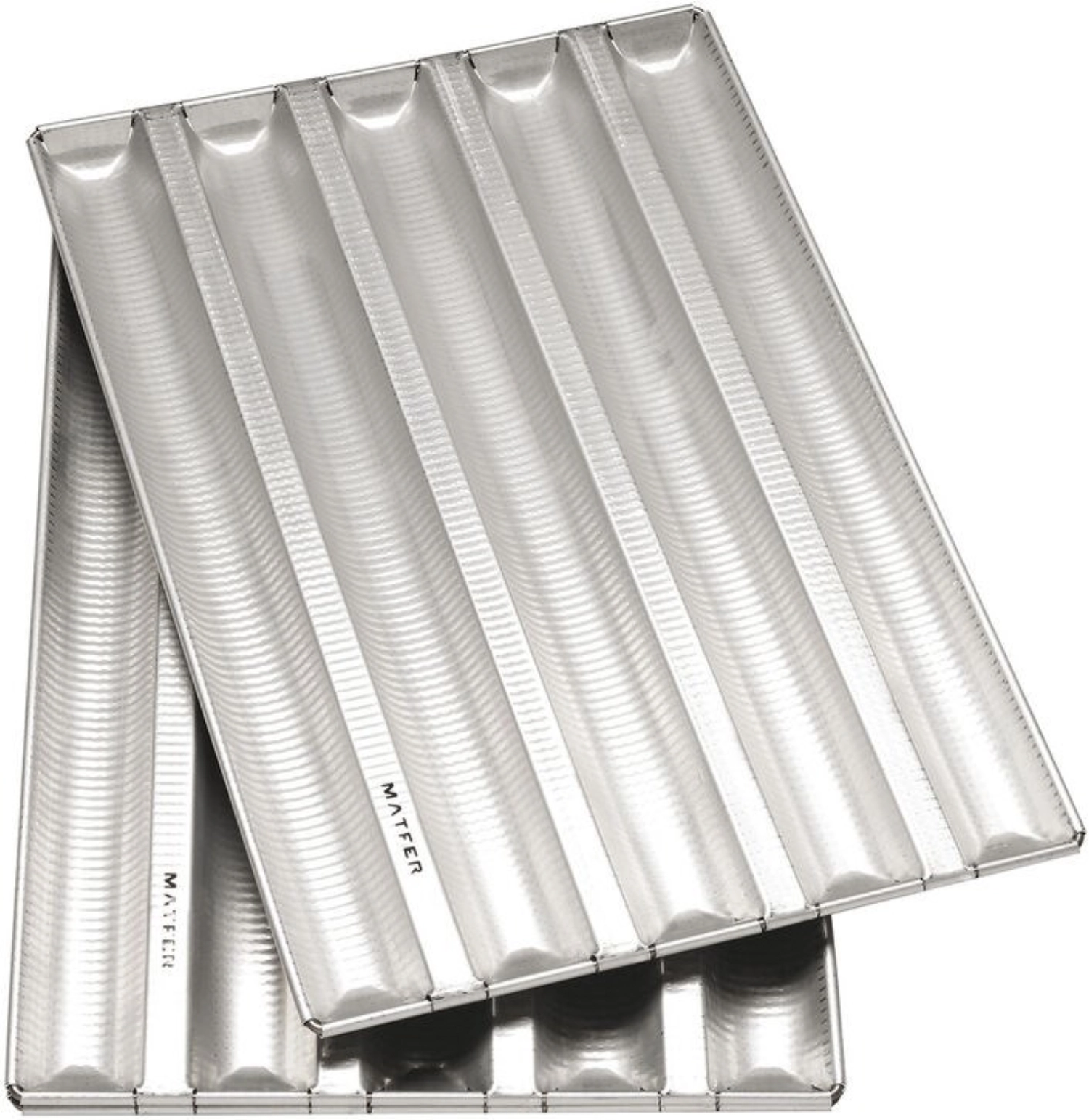 Blech Alu-Gaufer 6 Baguet. 750