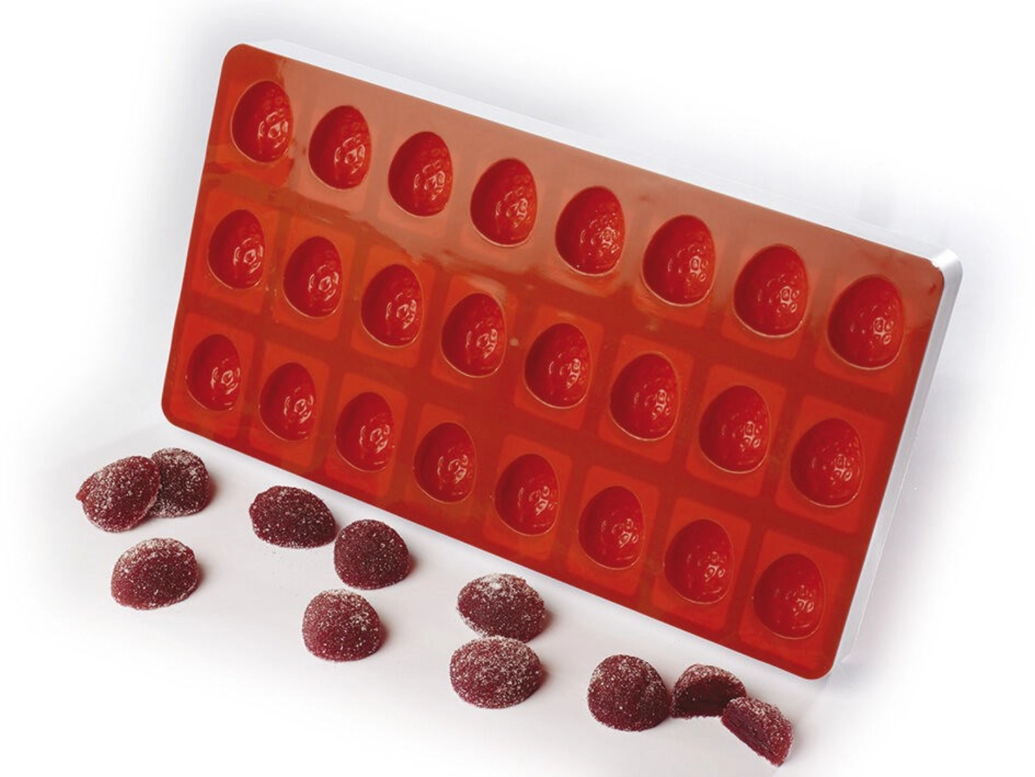 Moule flex 24 empreinte fraise