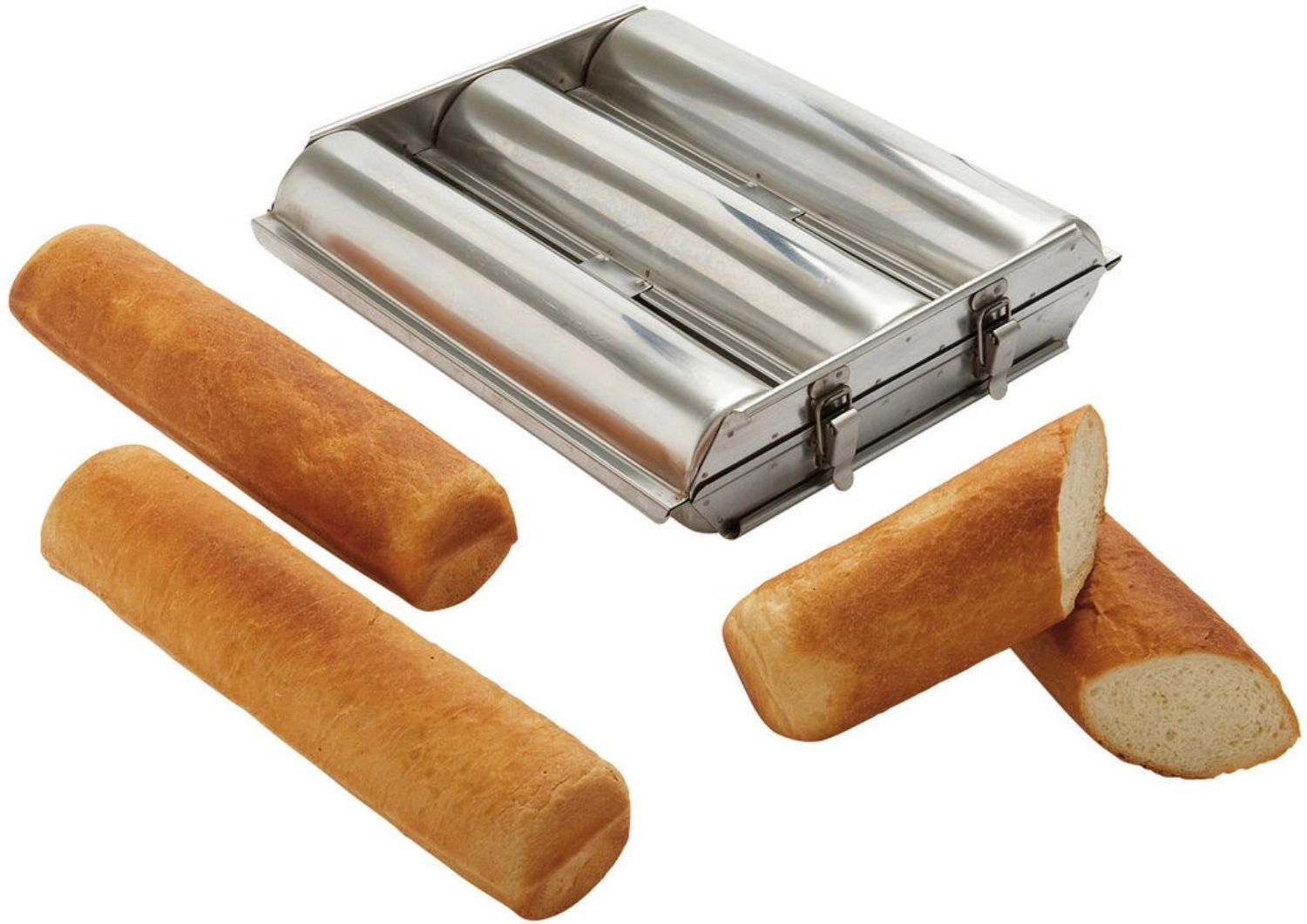 Moule triple toast 300x45 inox