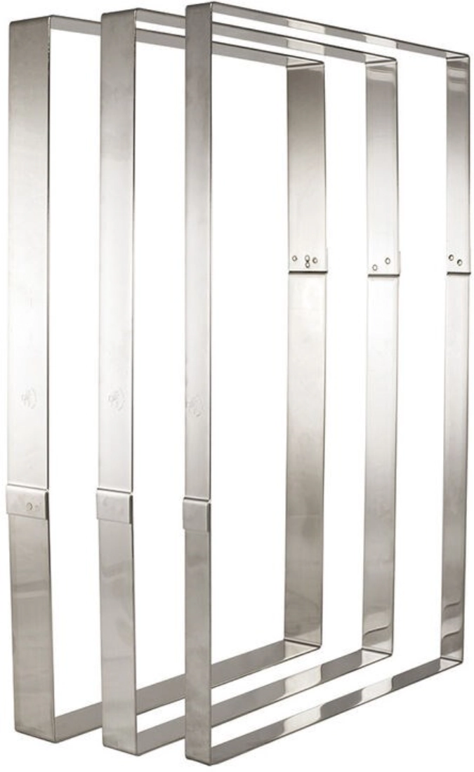 Cadre inox entremet 375x275x35