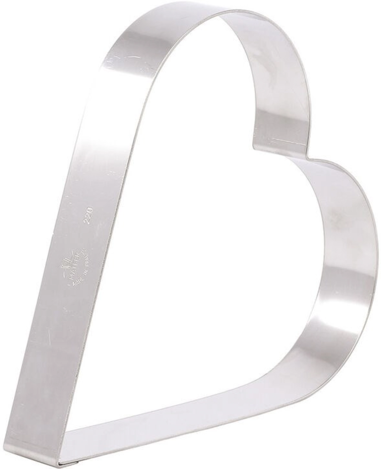 Dessertring Herz Edelstahl 180x35mm