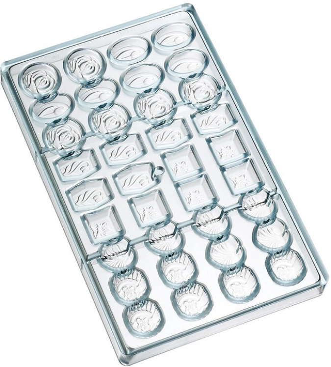 36 VerschieDPralinenformen