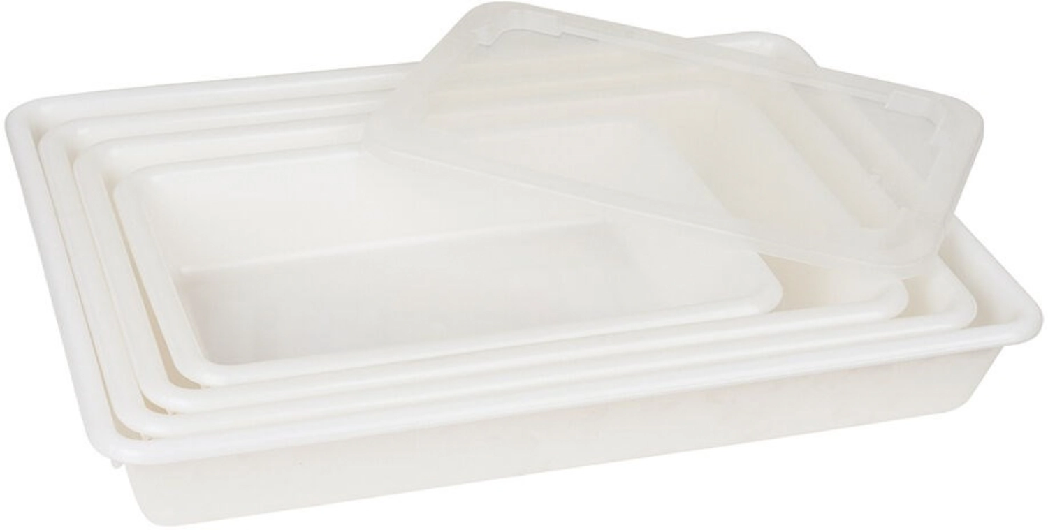 Bac rectangul. plat 5l blanc