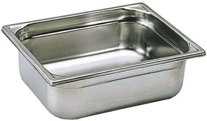 Bac plein s/anse inox 1/2-h100