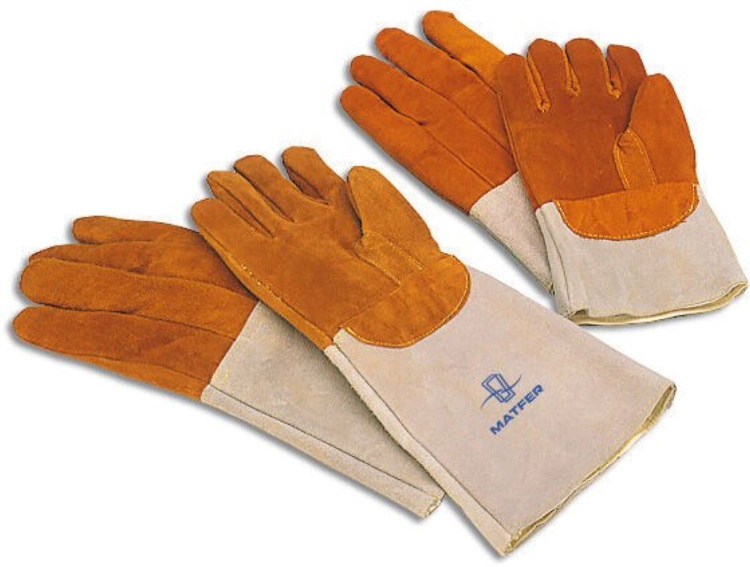 Handschuhe Paar Leder 20Cm