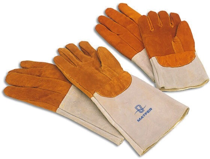 Handschuhe Paar Leder 20Cm