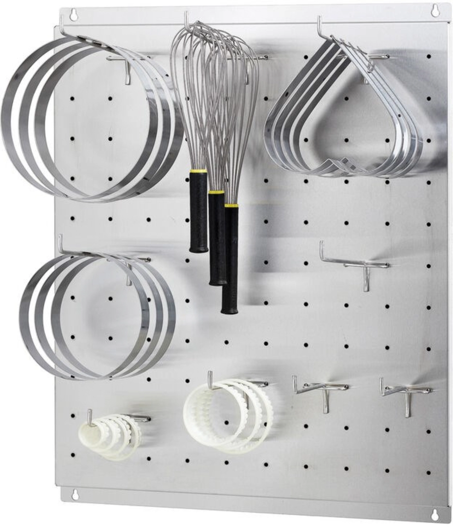 3er Set Utensilienhaken Edelstahl 300 mm