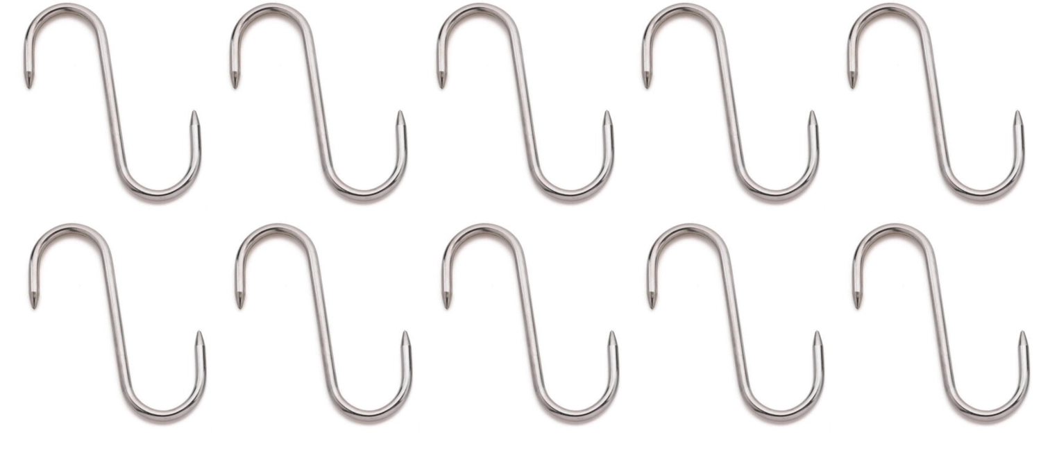 10er Set Fleischhaken 18cm