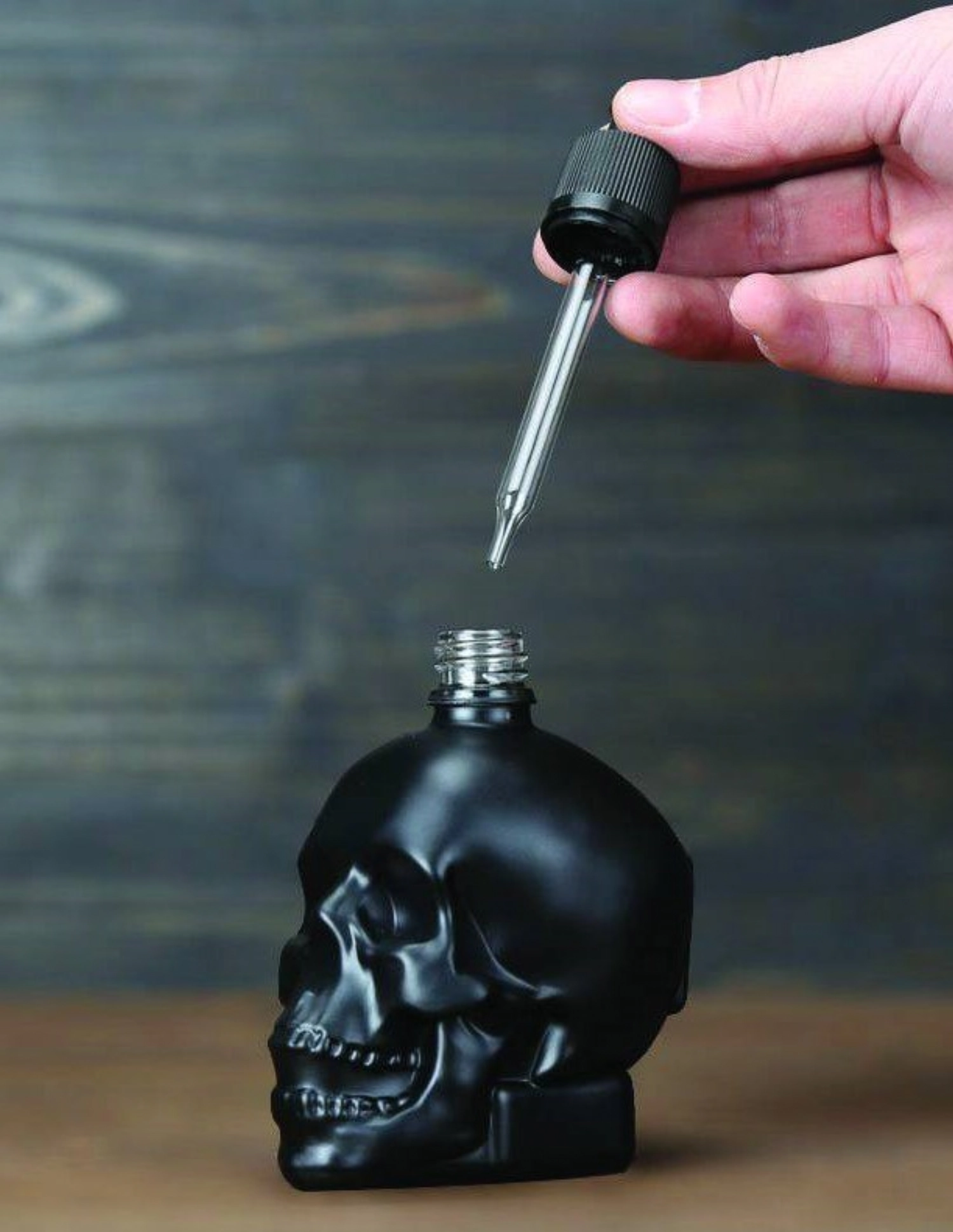 Crâne dash bottle pipette 120ml noir
