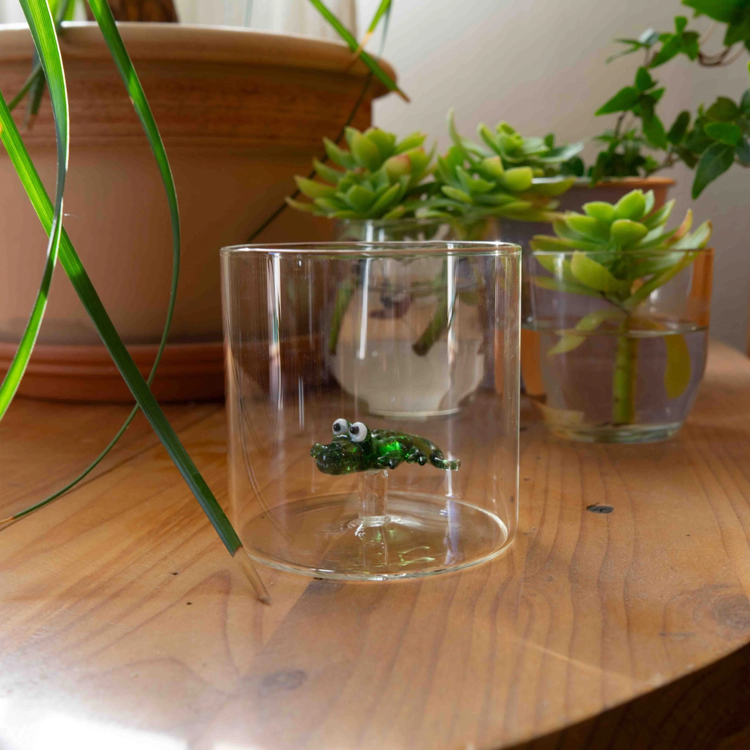 Borosilikat Trinkglas Alligator