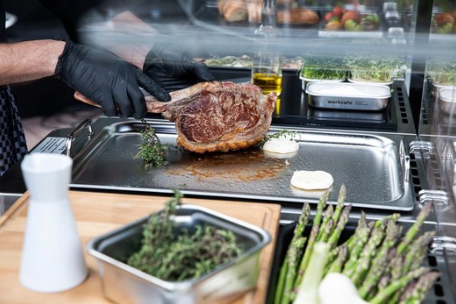 Thermoplats gn 2/3 nano-revêtus sans poignée