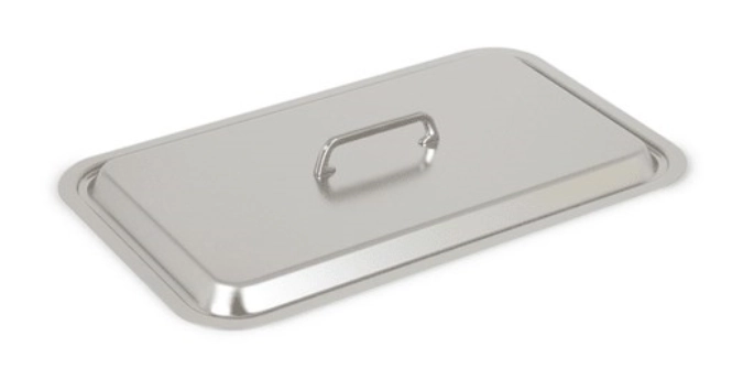 Couvercle de cuisson GN en acier inoxydable avec poignée fix
