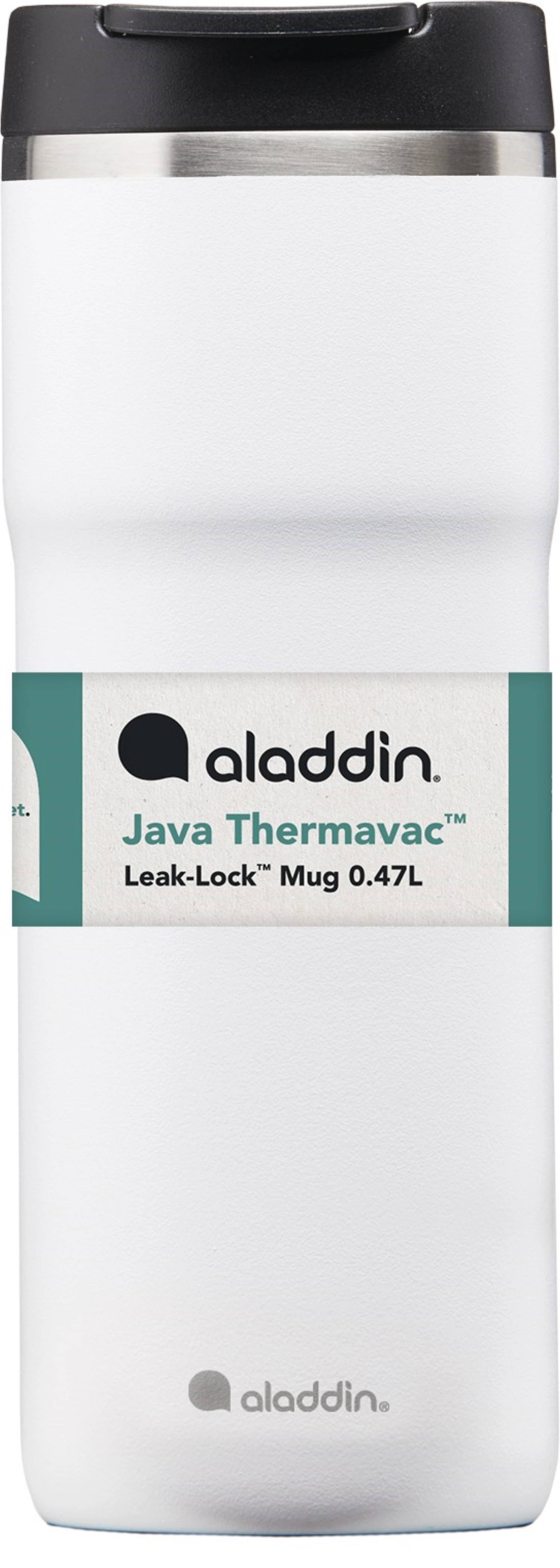 Java Thermavac Leak-Lock Stain. St. Mug 0.47L Snowf. White