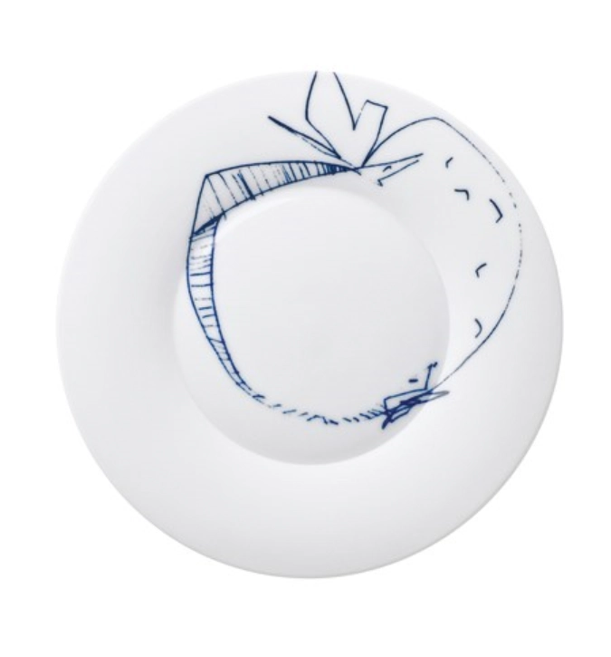 Grenat Assiette à gâteau et à pain