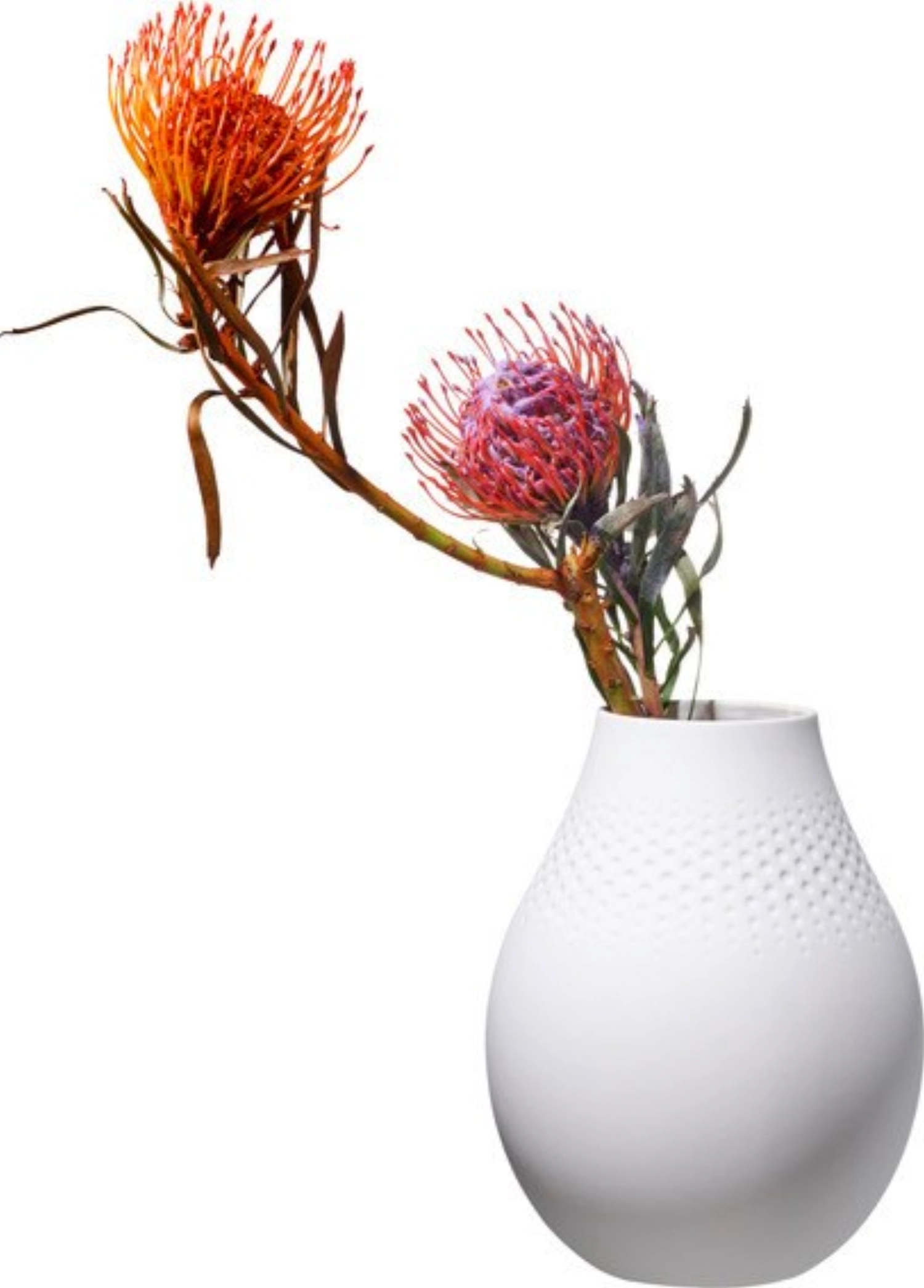 Manufacture Collier blanc Vase Perle hoch