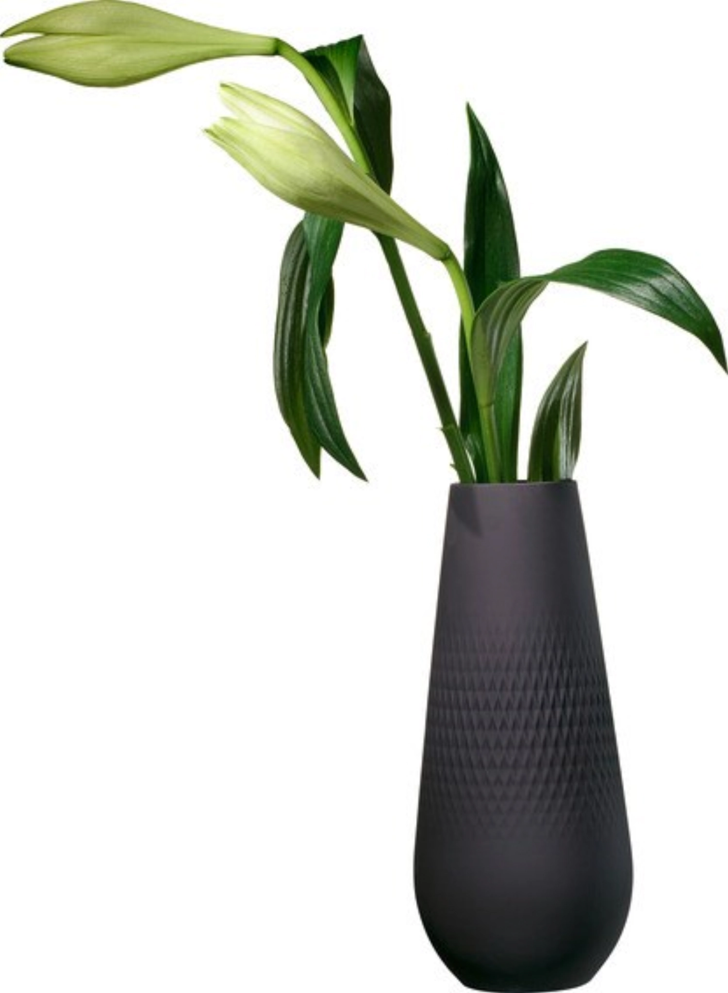 Manufacture Collier noir Vase Carré hoch