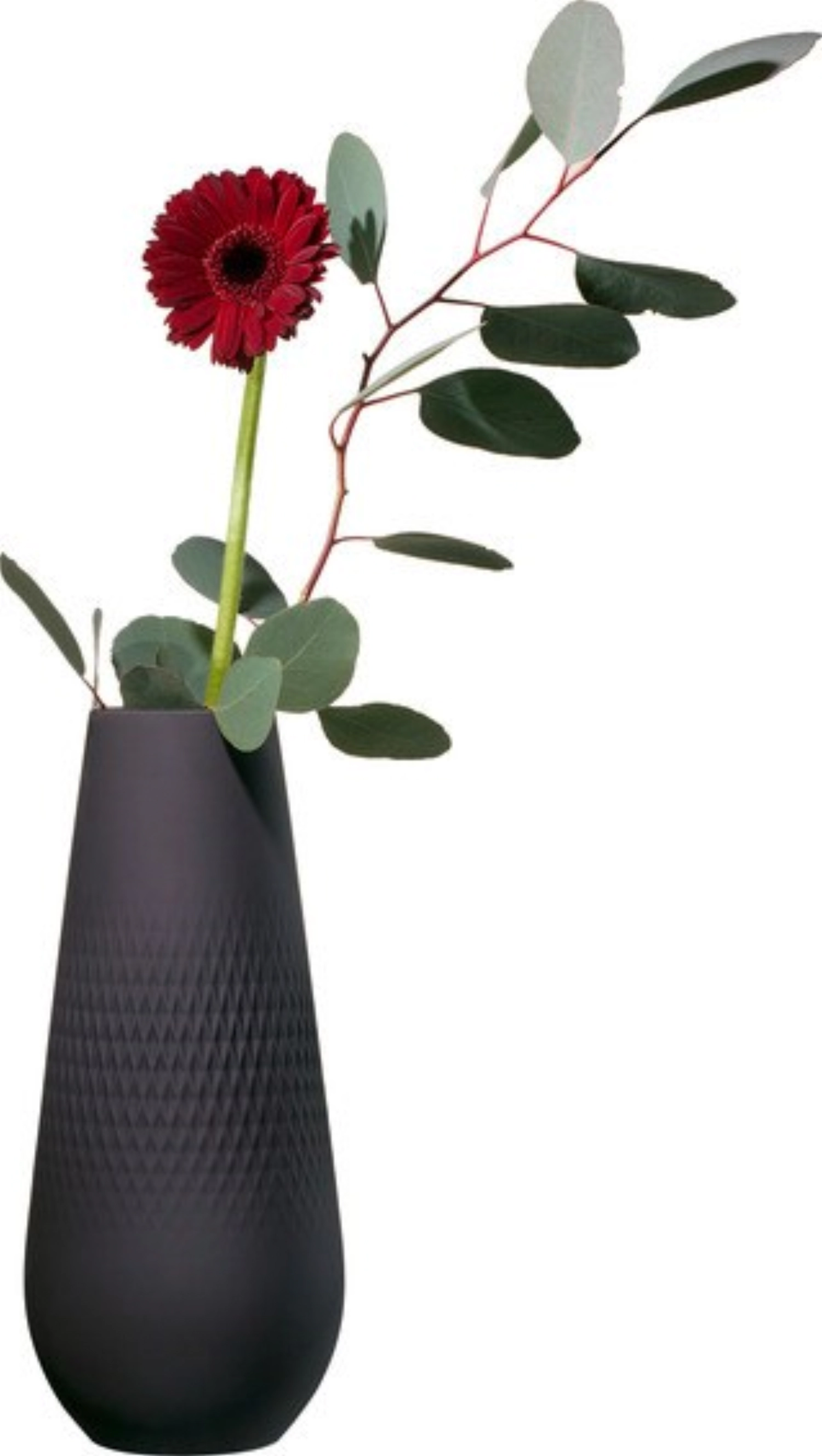 Manufacture Collier noir Vase Carré hoch