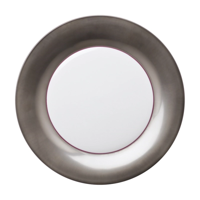 Assiette plate Polite Platinum