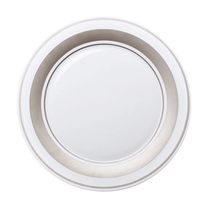 Assiette plate Glamour Platinum