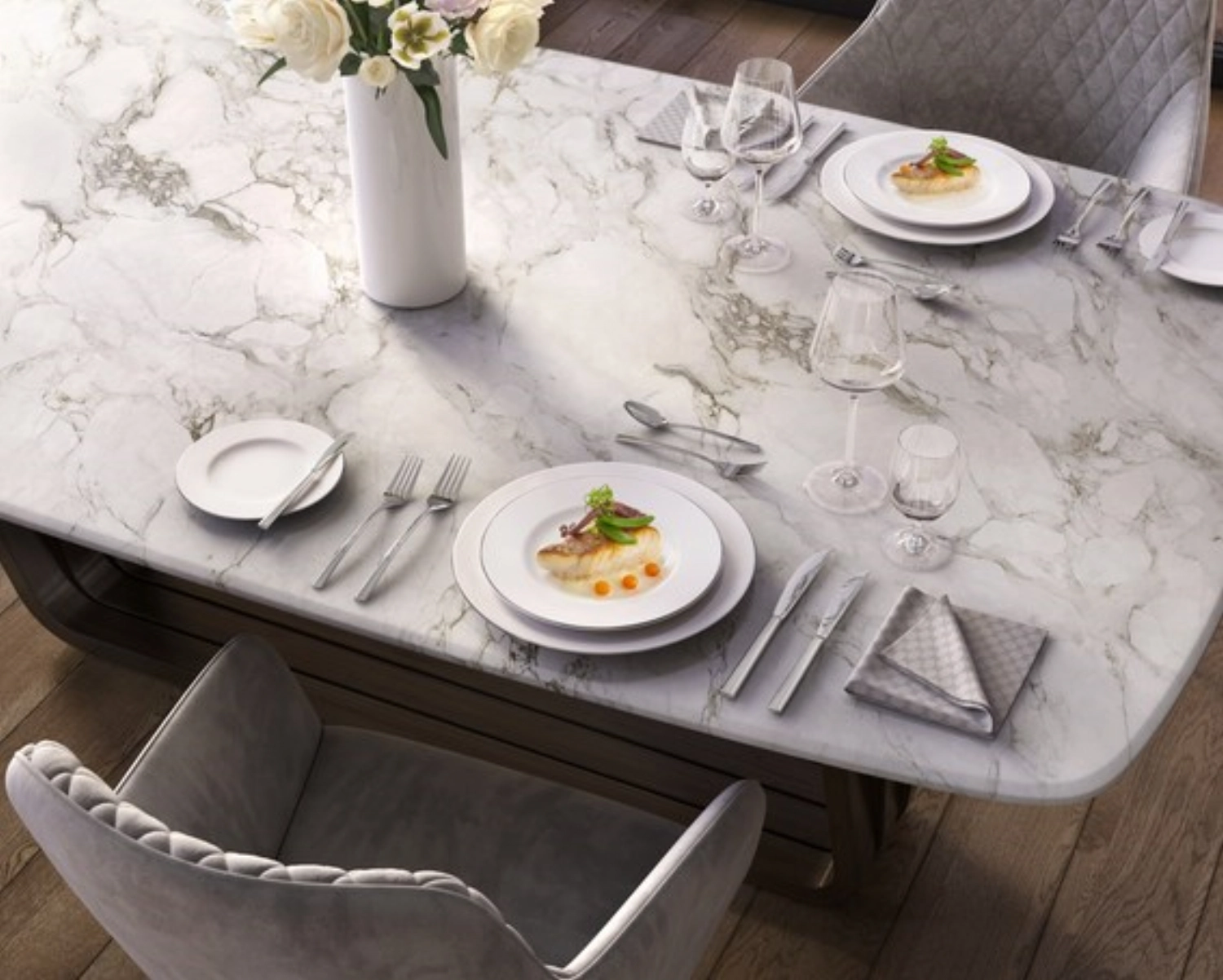 Anmut Platinum No.1 Teller flach