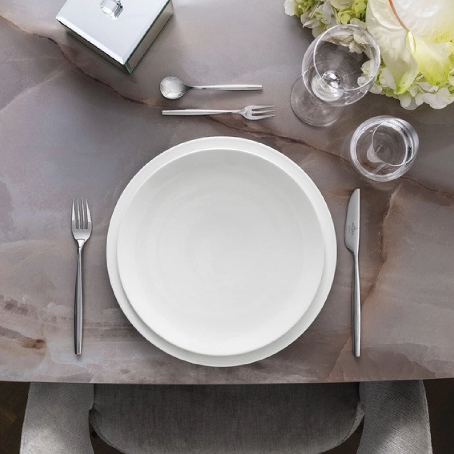 MetroChic blanc Assiette plate