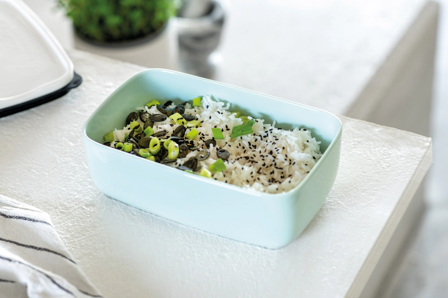 Boîte à lunch To Go & To Stay L carrée minérale