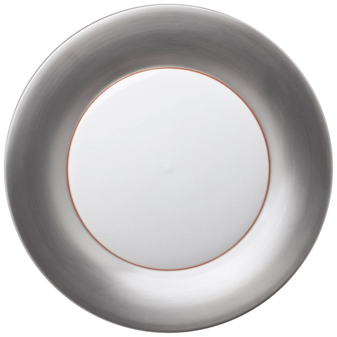 Polite Silver Assiette plate, grande