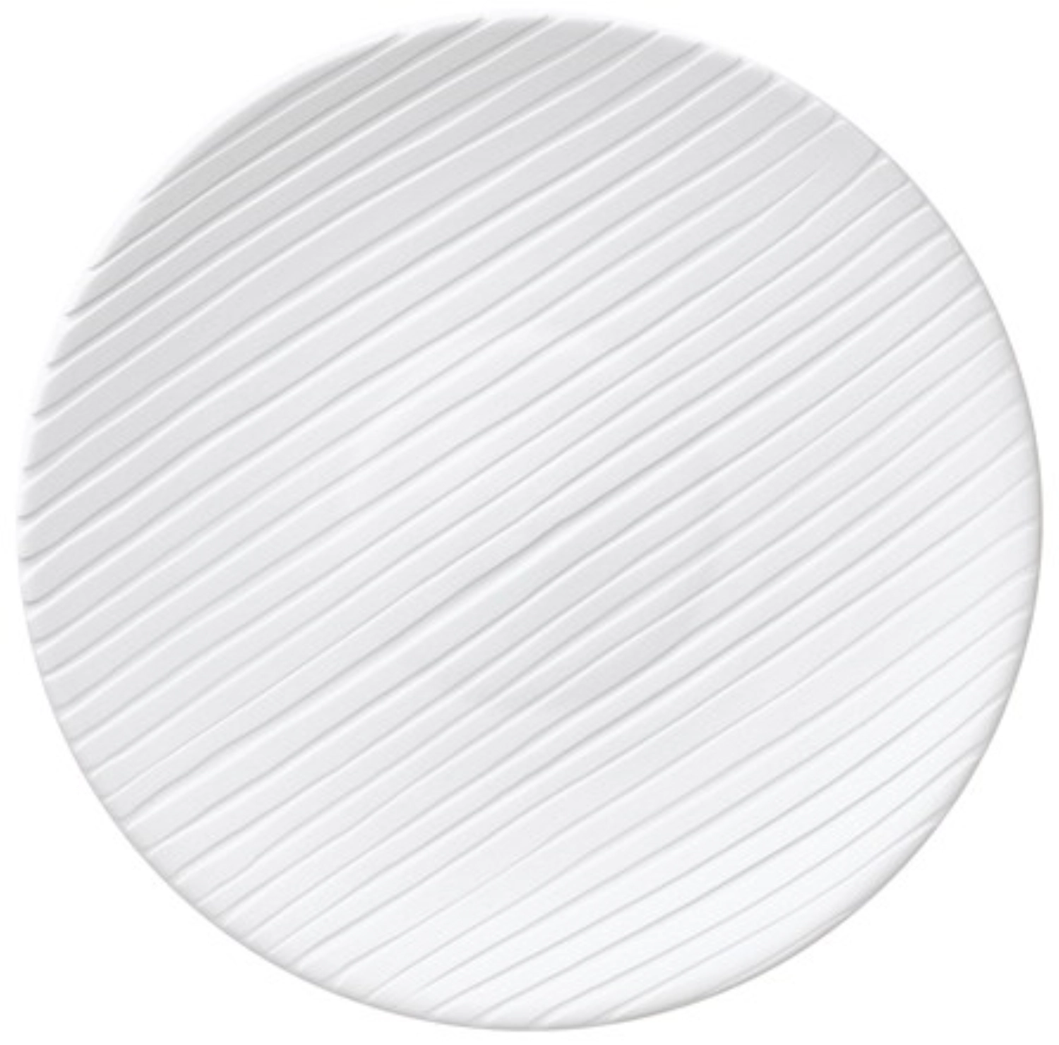 Pulse, fines rayures verticales Assiette coupée, petite