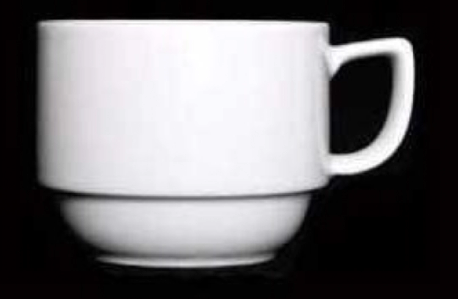 Time tasse blanche 18cl, empilable