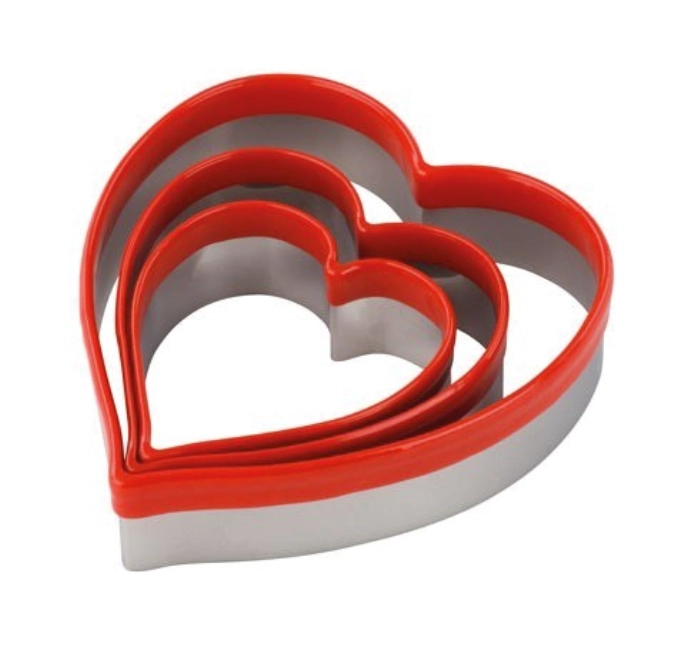 3 pcs emporte-pièce cœur