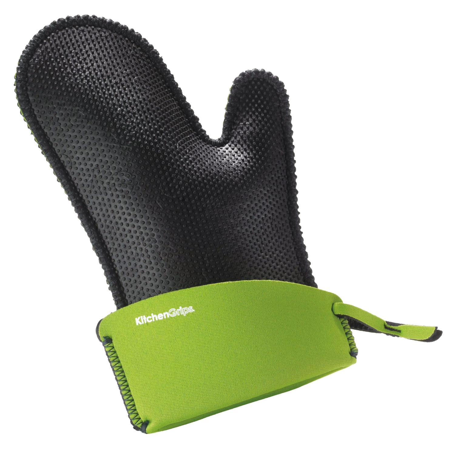 Gant de cuisine noir grand vert 28cm