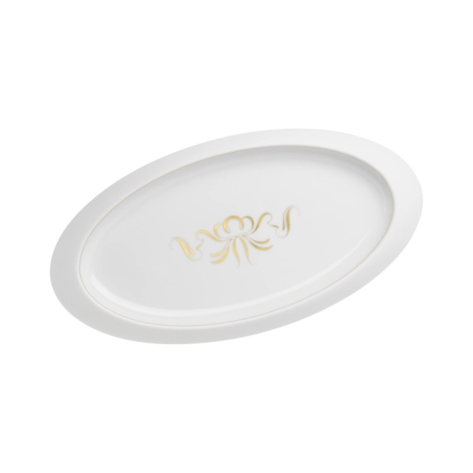 Alif Gold Ovale Platte