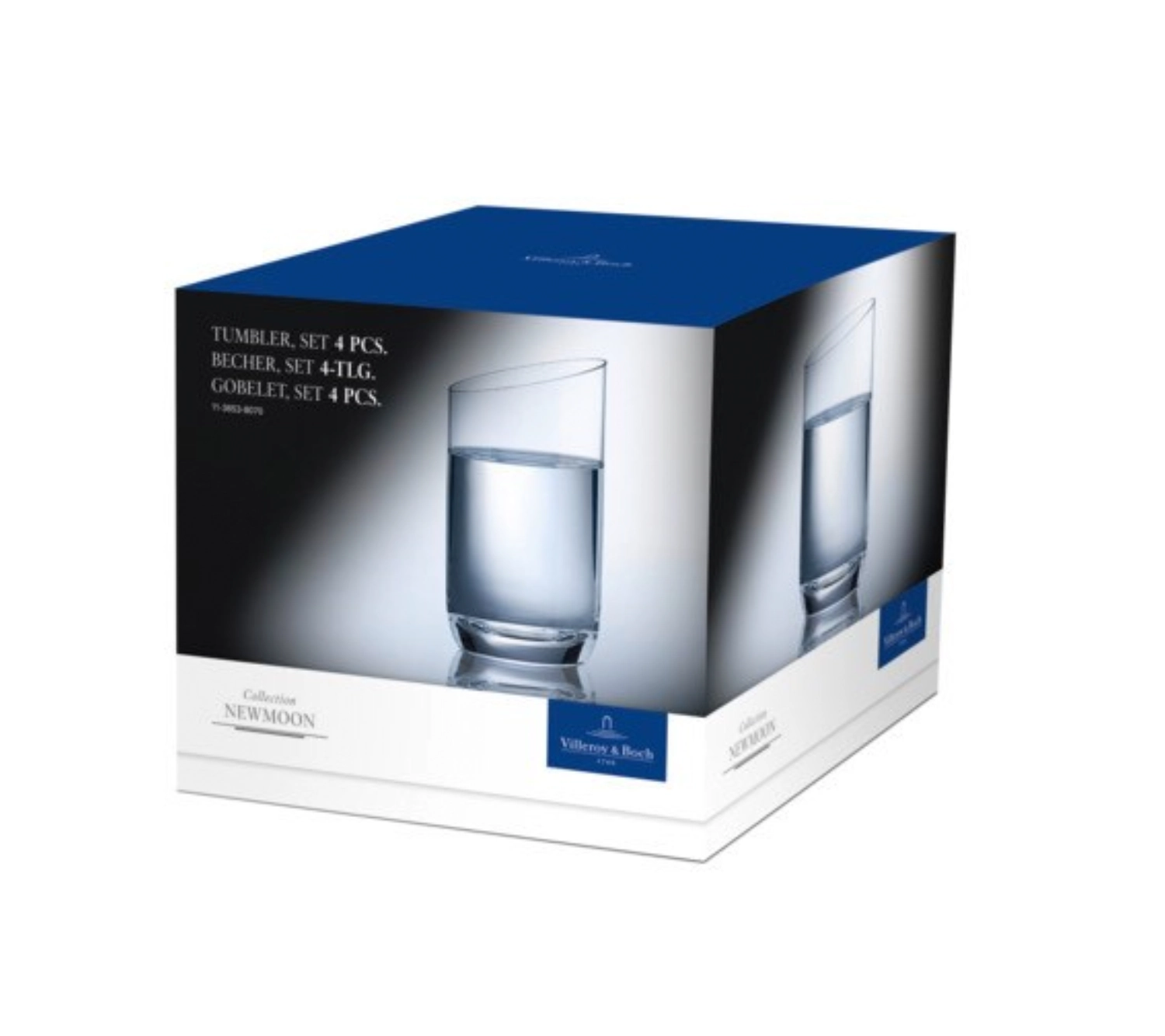 Set de 4 gobelets NewMoon 12cm 0.23lt