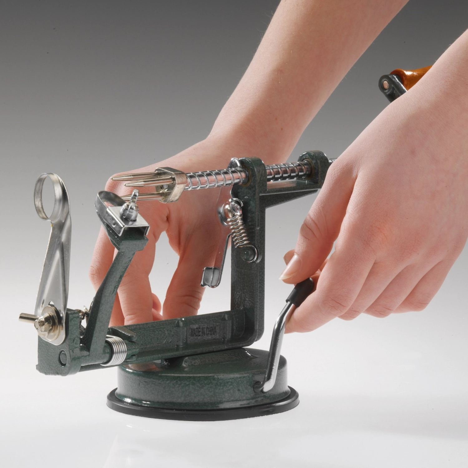 Apfelschälmaschine Apfeltraum mit Saugfuss