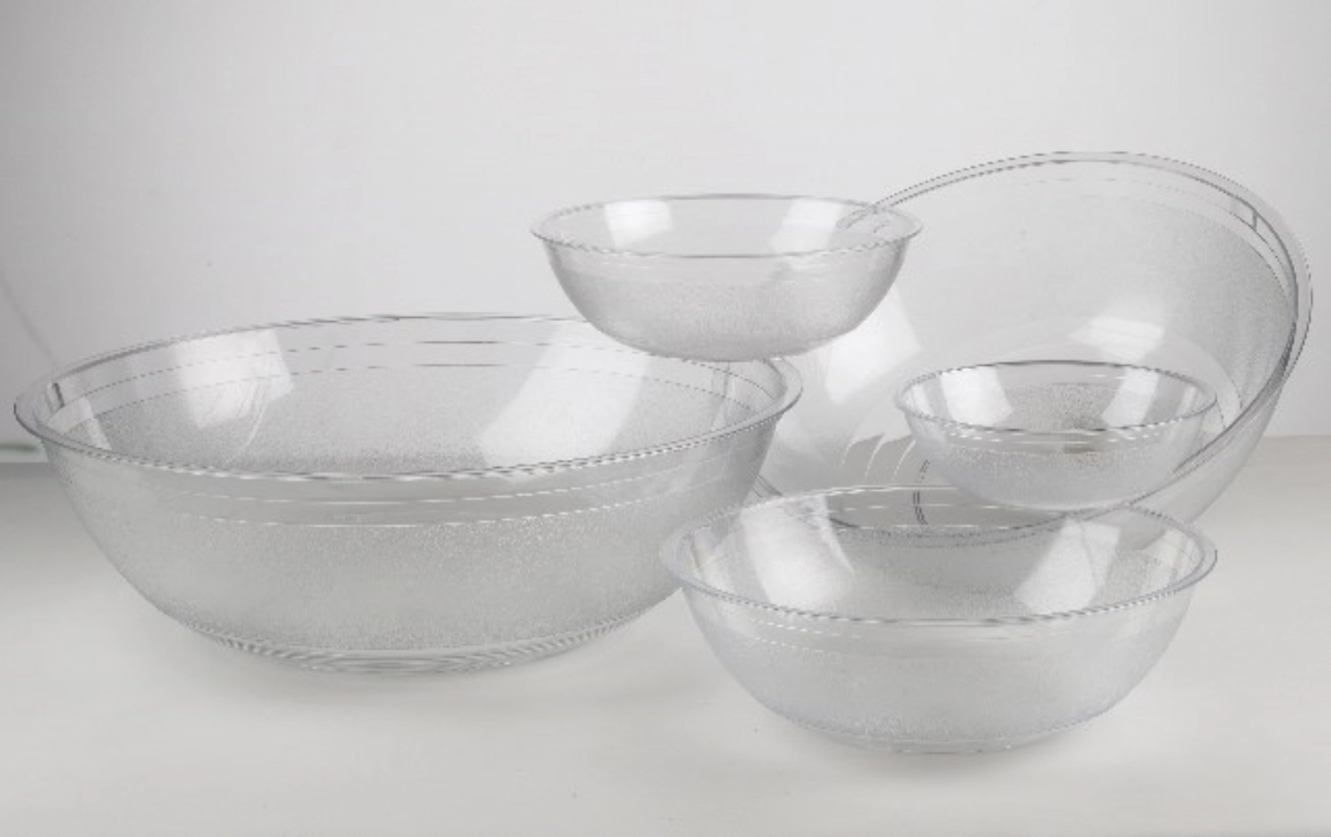 Saladier 30cm transparent 5lt