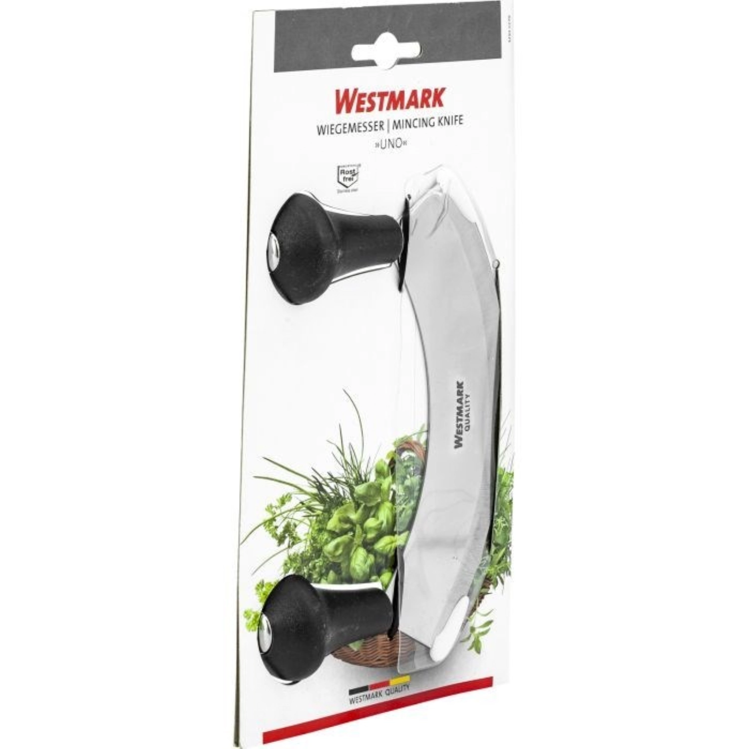 Hachoir uno, 1 couteau, 17.5x4x12cm