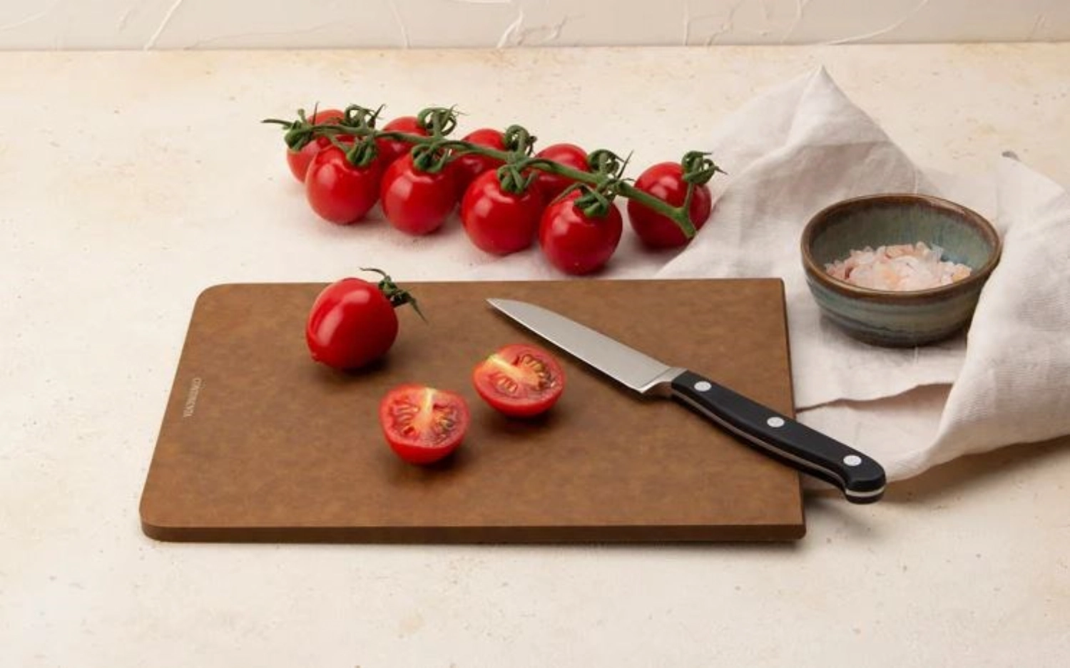 Planche à découper duracore, marron 23.5x16x0.7cm