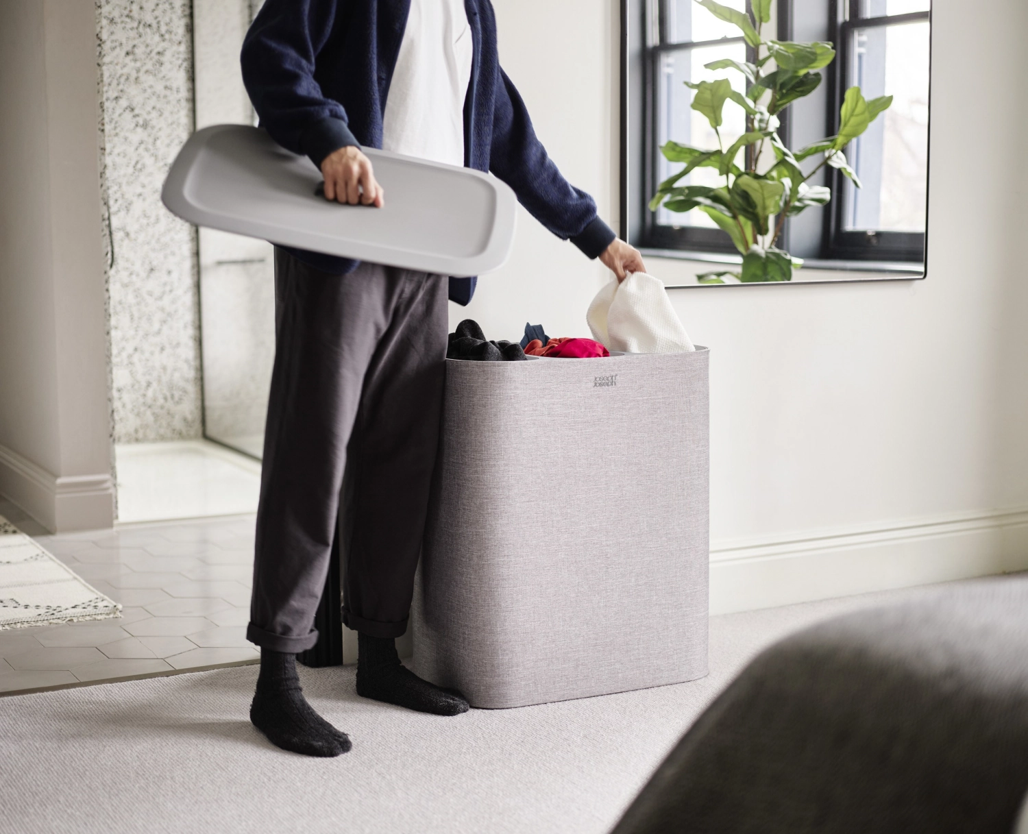 Tota Trio 90L Wäschetrennkorb 3x 30L